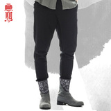 意树春男士休闲裤修身弹力长裤原创中国风纯色小脚潮裤