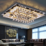 奢华长方形水晶灯大气时尚客厅灯具现代简约LED吸顶灯温馨卧室灯