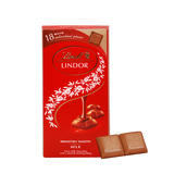 Lindt 瑞士莲 软心小排块装牛奶巧克力18粒独立小块100g进口零食