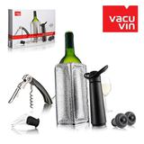 荷兰Vacu Vin葡萄酒抽气筒红酒塞海马刀开瓶器冰袋酒具礼品套装