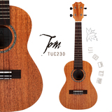 【小鱼吉他屋】Tom汤姆 尤克里里ukulele桃花心木面单TUC230碳素