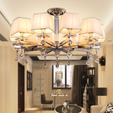 水晶吊灯 客厅灯 现代简约LED吸顶灯具大气长方形不锈钢卧室餐厅