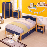 喜梦宝实木儿童床大容量储物床可选抽屉松木床典雅大气北欧童话床