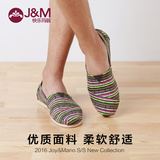 jm快乐玛丽男鞋 2016春季新款 套脚低帮帆布鞋休闲平底布鞋61698M