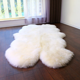 澳尊澳洲纯羊毛地毯圆形客厅地毯整张羊皮床毯床褥皮毛一体羊毛垫