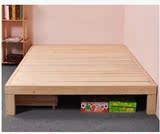 特价实木床儿童床加宽床实木床垫排骨架床板床架双人床拼床可订做