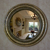 欧式简约乡村创意圆形壁挂镜子客厅玄关镜子装饰镜子壁饰墙面镜子