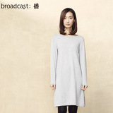 播 南山南的南 2016专柜新品 纯色修身中长款羊毛套头针织衫女装