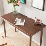 简约现代实木书桌子胡桃木色电脑桌 北欧白橡木全实木学习桌