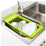 水槽配件水池沥水架洗菜篮洗碗置物架厨房塑料沥水篮洗水果收纳架