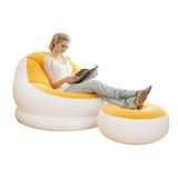 INTEX 充气沙发床懒人半躺椅气垫单人午睡椅午休椅子成人椅凳套装