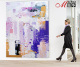美国艺术家马克·莱森抽象无框客厅办公室家居超大尺寸大幅装饰画