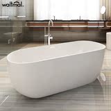沃特玛 独立式浴缸亚克力浴缸成人浴盆欧式 1.4-1.7米超薄新款