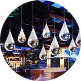 时尚豪华酒店天花板空中吊饰吊挂件创意水滴石头吊件餐厅装饰品
