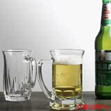 弓箭乐美雅玻璃杯罗克啤酒杯耐热水杯扎啤杯创意超大容量带把手杯