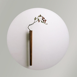 【手作·黑胡桃花器】之间花插实木花瓶挂墙茶室|日式生活器物|弦