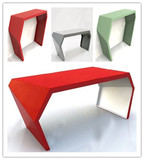 创意书桌异性书桌个性几何书桌餐桌电脑桌办公桌定写字台弧形书桌