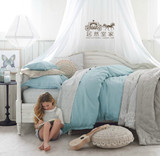美式乡村实木单人床 欧式儿童床公主床地中海风格客厅沙发床定制