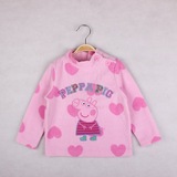 佩佩猪女儿童春秋冬卫衣绒衫粉红猪小妹上衣小猪佩奇打底衫衣服