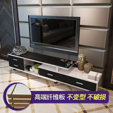 电视柜 简约现代钢化玻璃小户型客厅茶几组合欧式电视机柜伸缩
