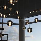 设计师的灯简约现代客厅吧台餐厅 灯具 魔幻水晶球 单头吊灯