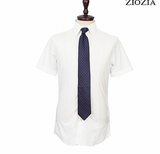 韩国专柜代购 ZIOZIA 正品 16夏款 白色棉质短袖衬衫 CBW2WD1202