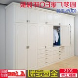 北京实木家具订做露水河整体卧室衣柜电视柜定制欧美衣帽间储物柜