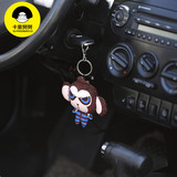 卡里努努汽车钥匙扣适用于现代迷你大众卡通公仔猴子钥匙挂件女
