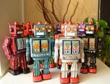 稀铁城-包邮 铁皮玩具 出口外贸 儿童生日礼品 电动旋转机器人
