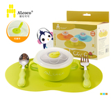 英国ALcoco 婴儿童餐具碗 真空无缝不锈钢保温吸盘碗 宝宝辅食碗