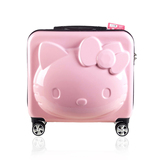 萌猫旅行箱K&T子母儿童拉杆箱3D立体箱卡通可爱韩国18寸行李箱女