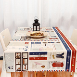 茶几家居桌布布艺 简约现代 欧式田园棉麻正方形长方形台布餐布