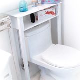 新品白色田园浴室马桶架侧柜边柜储物/创意卫生间置物收