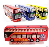 双层巴士公共汽车公交车北京203路旅游观光巴士儿童玩具合金模型