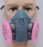 包邮3M7502/2091+2097 6001滤棉防尘口罩 防护面具 硅胶防护口罩