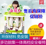 儿童餐椅便携式折叠宝宝餐椅超大餐盘婴儿餐桌椅高低两用BB凳