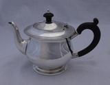 西洋古董银器 英国伯明翰1919年 纯银茶壶 925银 355克
