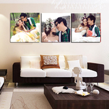 20寸婚纱照相框组合挂墙创意定做结婚照片冲印制作大小画框30 24