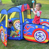 儿童帐篷汽车模型游戏屋超大男孩款 海洋球波波球池蓝鹰