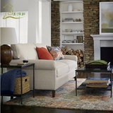 定做大小户型客厅羽绒简约沙发可选色美式欧式复古休闲布沙发特价
