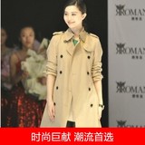 韩国代购SZ秋冬季新款明星同款修身长款气质高档显瘦风衣外套女装