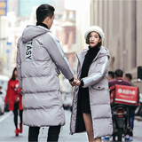 韩国中长款棉袄加厚保暖面包服外套冬大码男女情侣装羽绒服棉衣潮