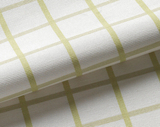 绿色格子大方格外贸现代简约帆布沙发巾纯棉窗帘桌布抱枕靠枕布料