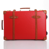 EDDAS红色复古旅行箱拉杆箱女手提箱婚箱密码箱行李箱包韩国英国