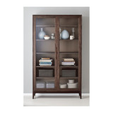 IKEA宜家代购 家居家具 瑞吉索玻璃门柜 褐色实木书柜 展示柜 w68