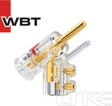 原装 德国WBT 0610cu 纯铜版 发烧音箱喇叭线插头 HIFI枪型香蕉头