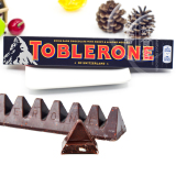 瑞士进口Toblerone 瑞士三角黑巧克力含蜂蜜奶油杏仁100g