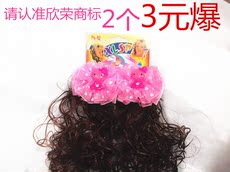 儿童宝宝可爱兔子假发头饰 假发头卡 卡子 小孩假辫子 满高清图片