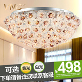 VNC 圆形卧室水晶吸顶灯具现代简约浪漫田园客厅餐厅花朵灯饰F518