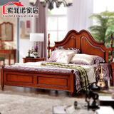 美式乡村全实木双人床1.8 1.5米欧式双人大床卧室家具新古典婚床